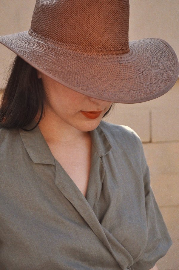 Brookes Boswell Savoy Straw Hat - Brown Brookes Boswell Savoy Straw Hat - Brown