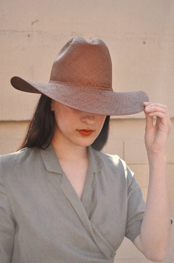 Brookes Boswell Savoy Straw Hat - Brown Brookes Boswell Savoy Straw Hat - Brown