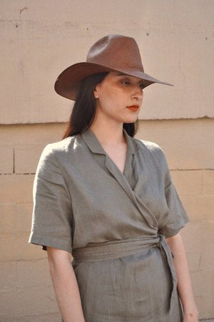 Brookes Boswell Savoy Straw Hat - Brown Brookes Boswell Savoy Straw Hat - Brown
