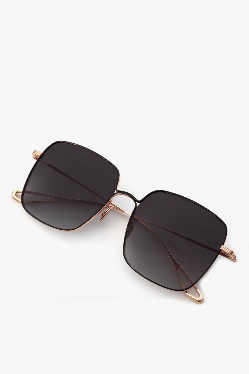 Krewe Eve Sunglasses - 18k Rose Gold/Matte Black | Garmentory display picture 1