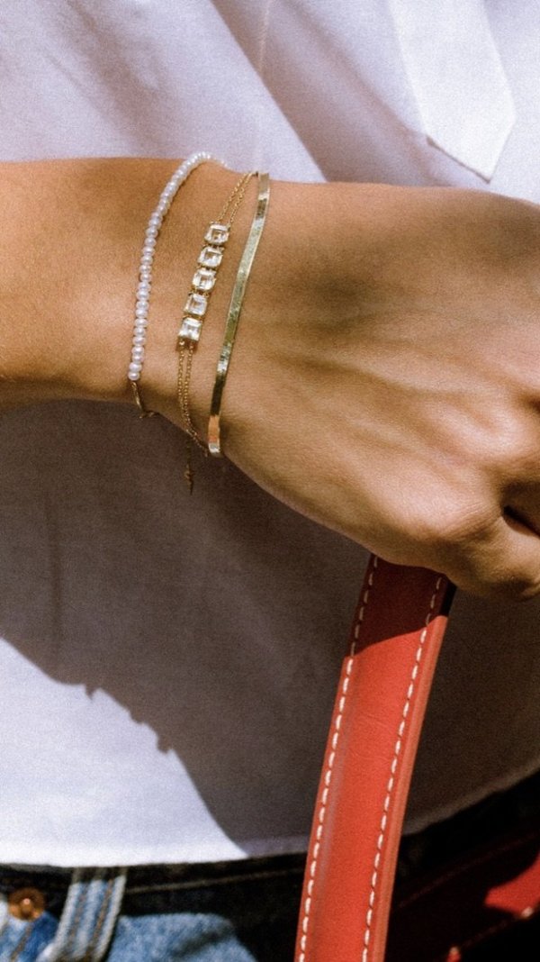 Loren Stewart Herringbone Bracelet - 10k gold Loren Stewart Herringbone Bracelet - 10k gold