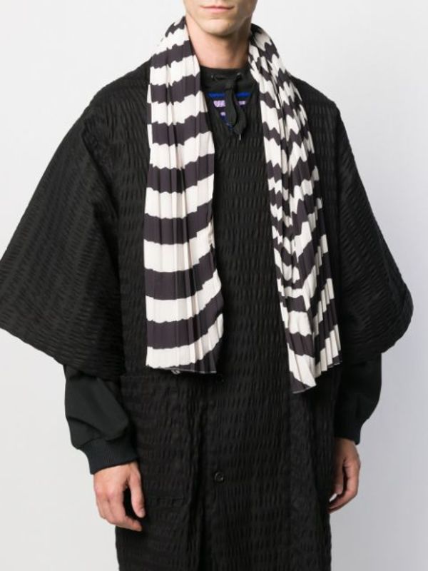 unisex Henrik Vibskov Jelly Scarf - black/white unisex Henrik Vibskov Jelly Scarf - black/white