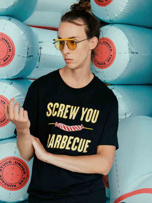 Henrik Vibskov Screw U BBQ T Shirt - Black Henrik Vibskov Screw U BBQ T Shirt - Black