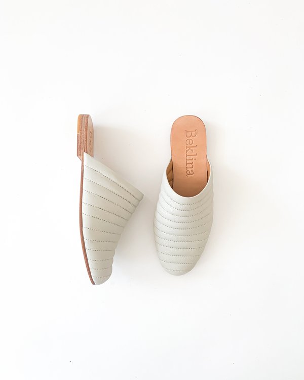 Beklina Ribbed Flat - Soft Grey Beklina Ribbed Flat - Soft Grey