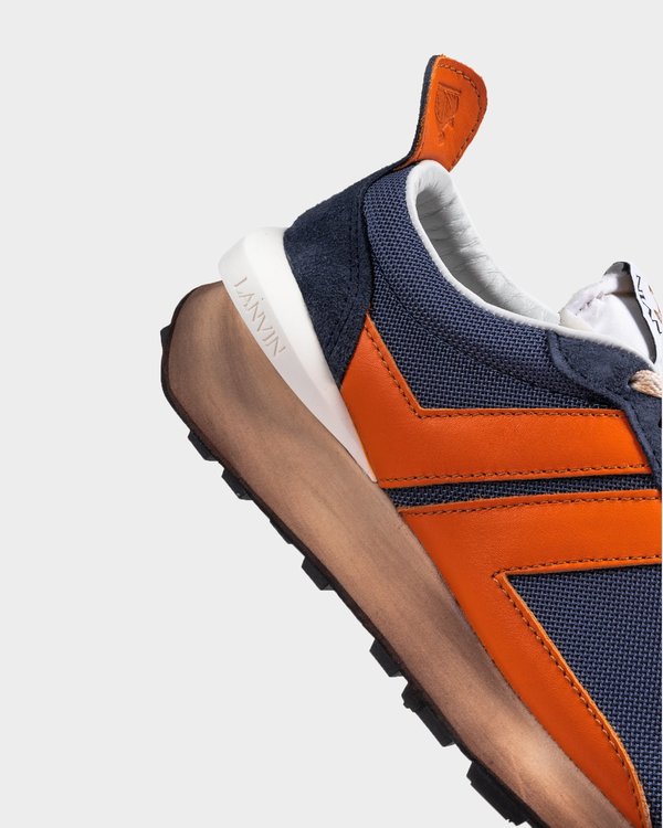 Lanvin Mesh Running Sneaker - Cloud/Orange Lanvin Mesh Running Sneaker - Cloud/Orange