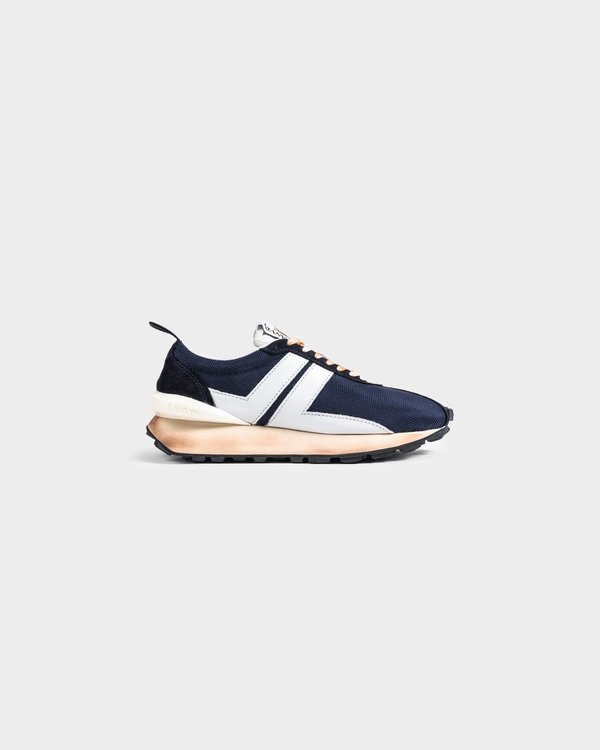 Lanvin Nylon Running Sneaker - Navy/Blue/White Lanvin Nylon Running Sneaker - Navy/Blue/White
