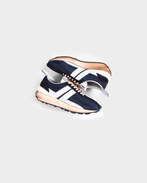 Lanvin Nylon Running Sneaker - Navy/Blue/White Lanvin Nylon Running Sneaker - Navy/Blue/White