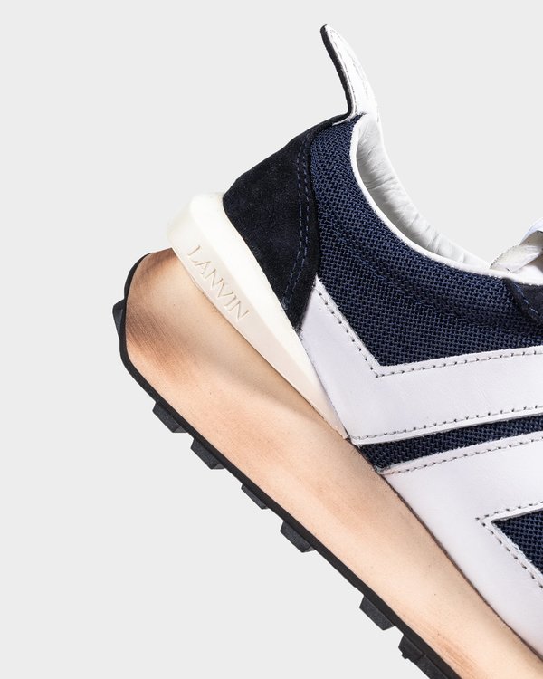 Lanvin Nylon Running Sneaker - Navy/Blue/White Lanvin Nylon Running Sneaker - Navy/Blue/White