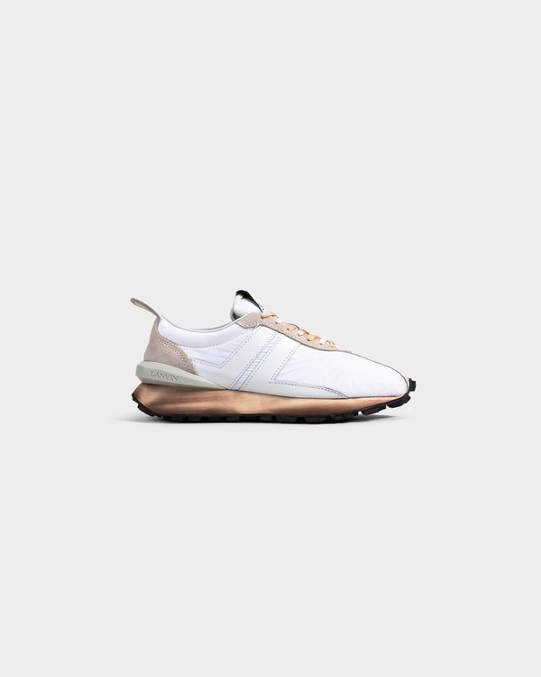 Lanvin Nylon Running Sneaker - Optic White Lanvin Nylon Running Sneaker - Optic White