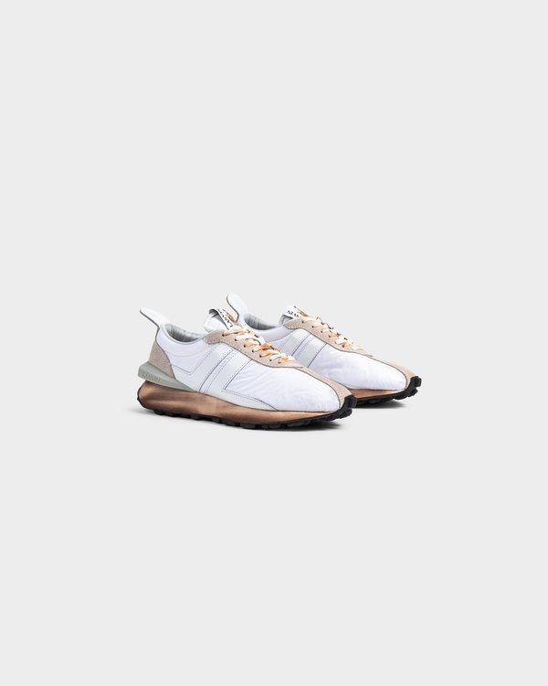 Lanvin Nylon Running Sneaker - Optic White Lanvin Nylon Running Sneaker - Optic White