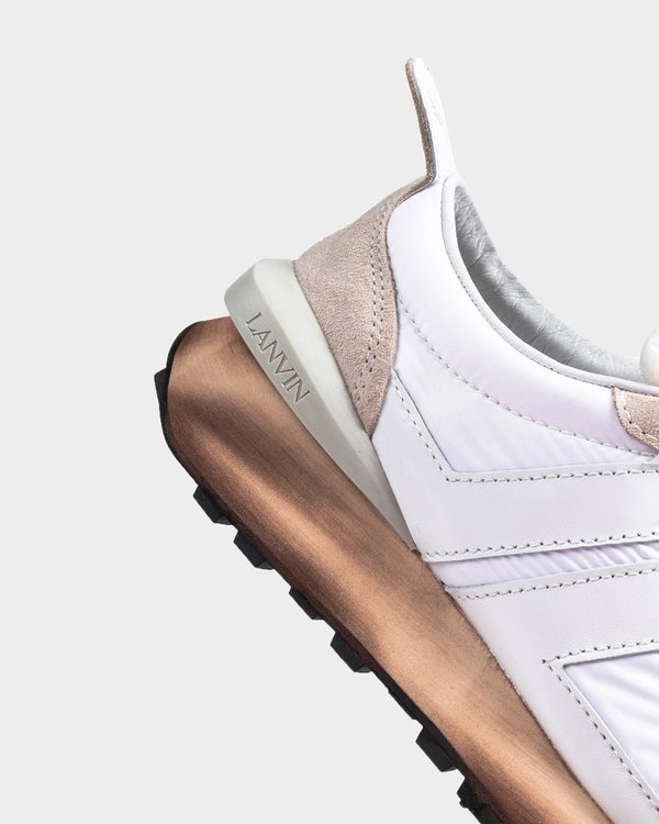Lanvin Nylon Running Sneaker - Optic White Lanvin Nylon Running Sneaker - Optic White