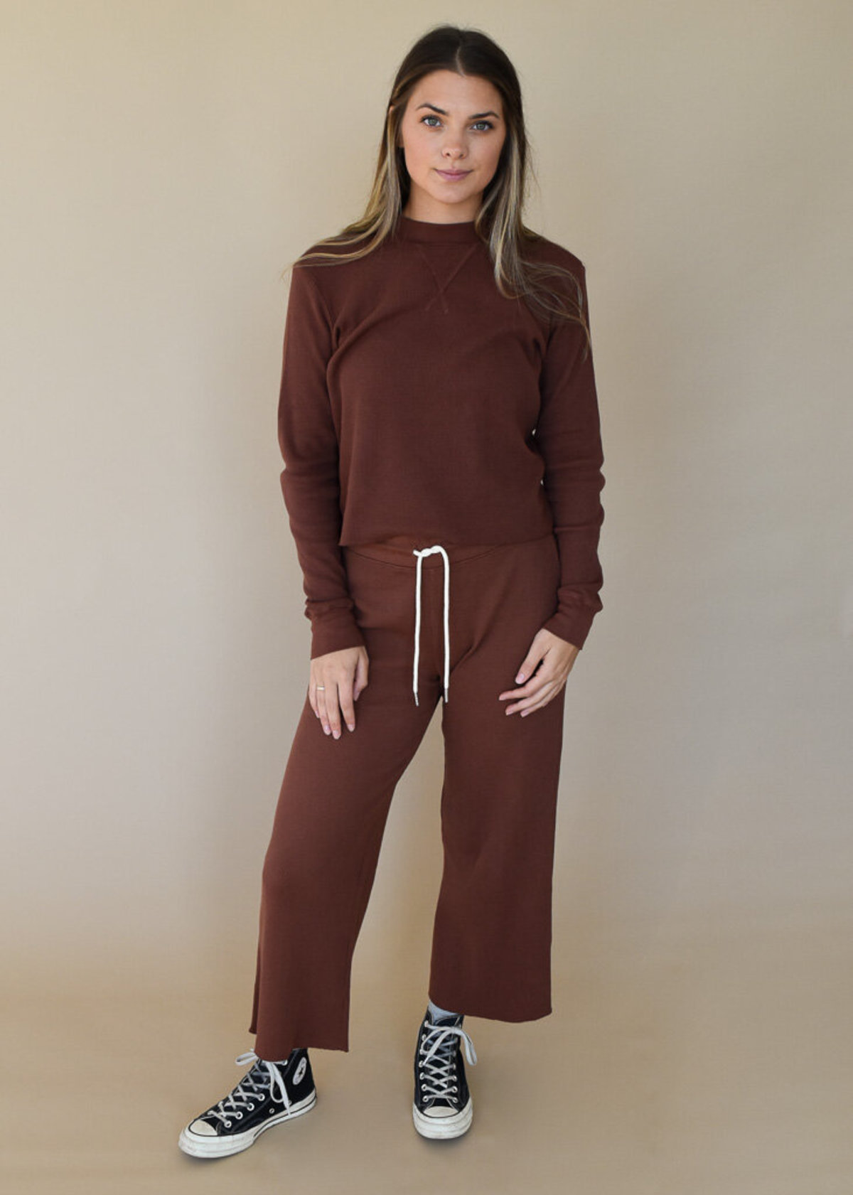 mate the label tobacco Mate the Label Spencer Thermal Top
