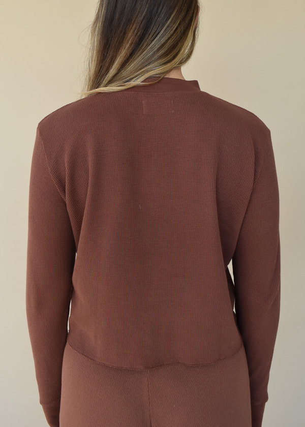 mate the label tobacco Mate the Label Spencer Thermal Top