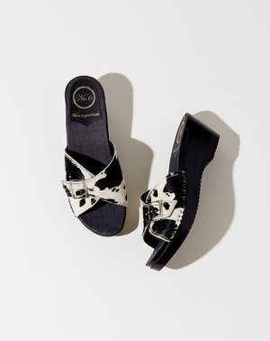 No.6 Pony Abuela Clog On Mid Wedge No.6 Pony Abuela Clog On Mid Wedge
