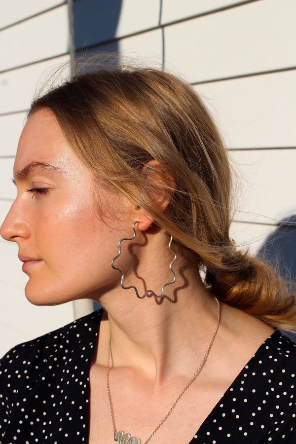 Body Double Big Chill Hoops - Brass/Silver