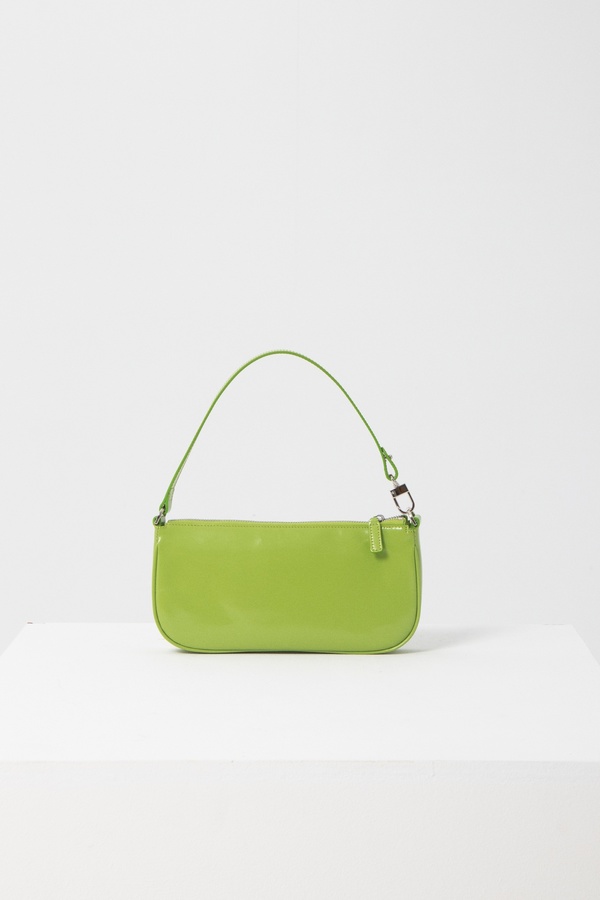 lime green leather bag