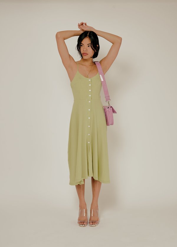 Lisa Says Gah Gwen Knit Dress - Sage | Garmentory