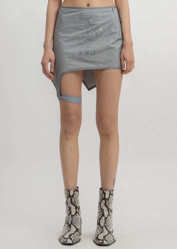 Hyein Seo Layered Garter Skirt - grey Hyein Seo Layered Garter Skirt - grey