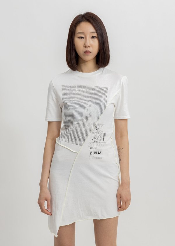 Hyein Seo Twisted Jersey Dress - white Hyein Seo Twisted Jersey Dress - white