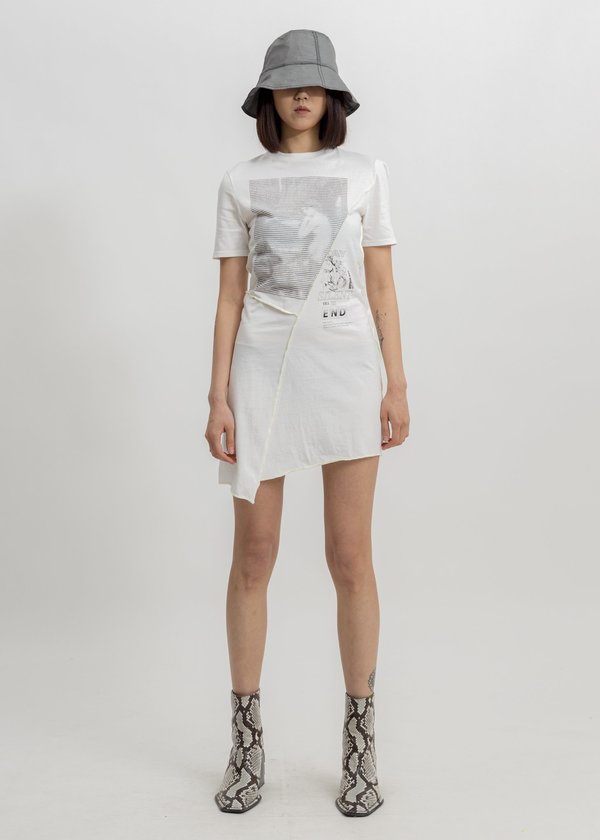 Hyein Seo Twisted Jersey Dress - white Hyein Seo Twisted Jersey Dress - white