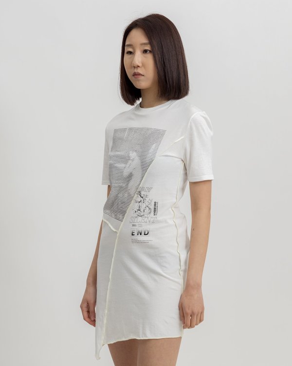 Hyein Seo Twisted Jersey Dress - white Hyein Seo Twisted Jersey Dress - white