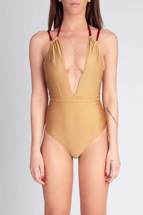 KARAKUSI ETHEREAL SWIMSUIT - GOLD KARAKUSI ETHEREAL SWIMSUIT - GOLD