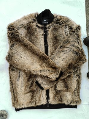 Berenik PILOT JACKET WITH FAUX FUR - racoon Berenik PILOT JACKET WITH FAUX FUR - racoon