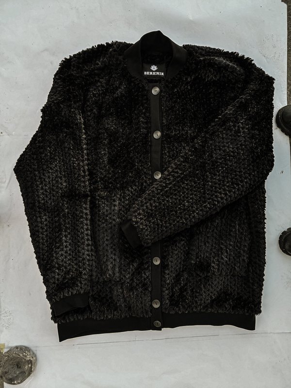 Berenik PILOT JACKET WITH FAUX FUR - black Berenik PILOT JACKET WITH FAUX FUR - black