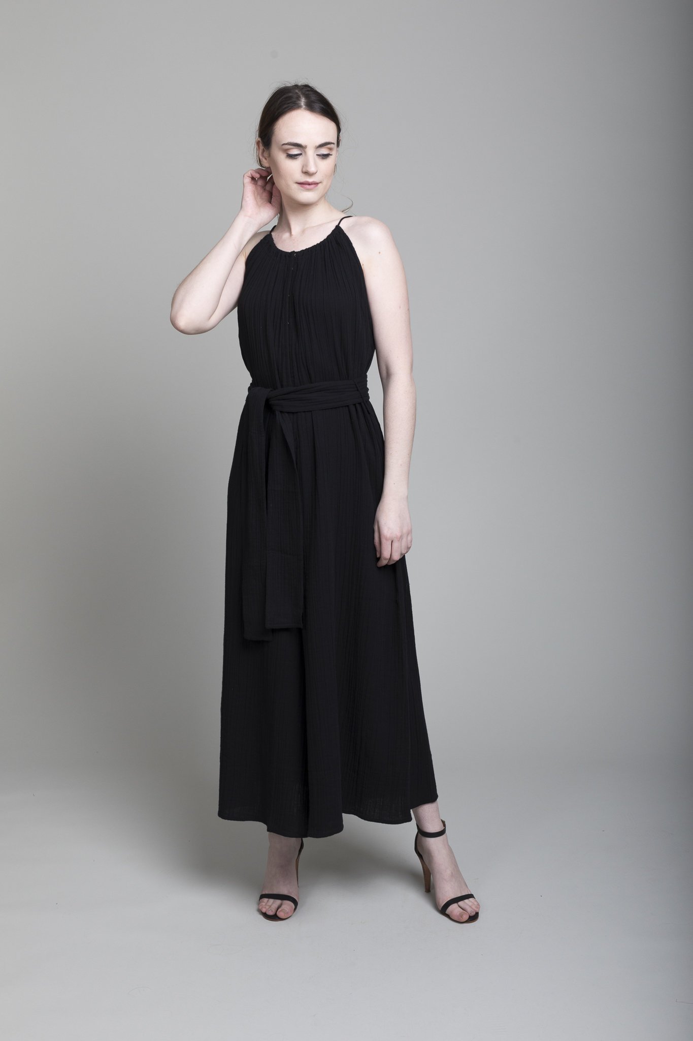 Apiece Apart Sleeveless Isla Jumpsuit Black Garmentory