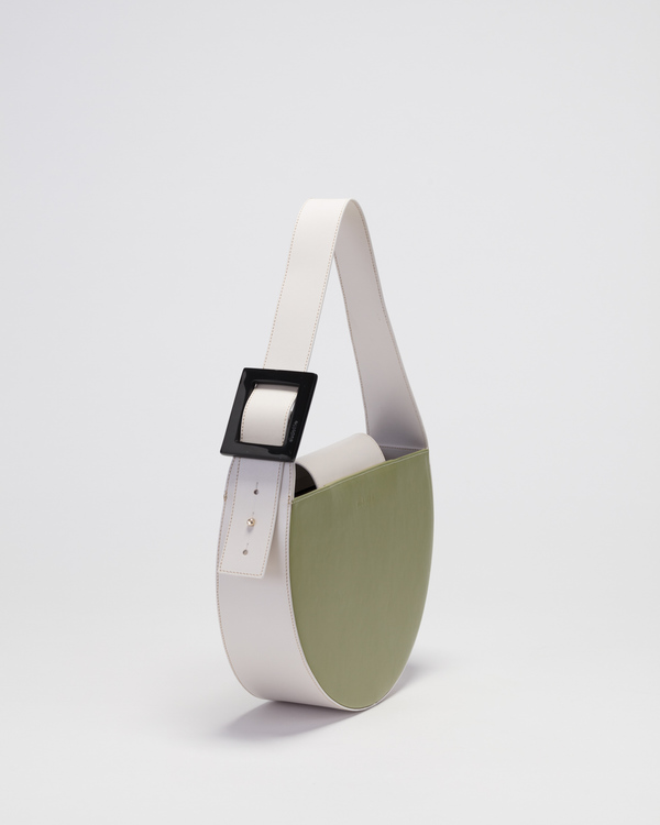 Audette Oval Bag - Olive/Cream Audette Oval Bag - Olive/Cream