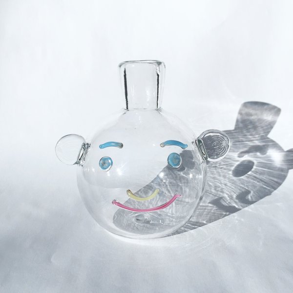 TAK TAK Clear Bubble Face Vase TAK TAK Clear Bubble Face Vase