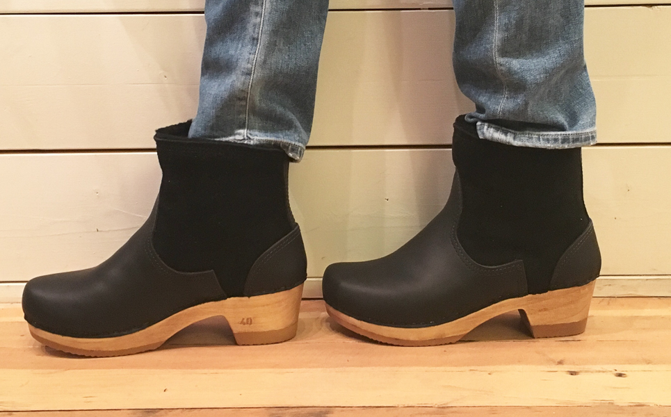 slip on shearling boots