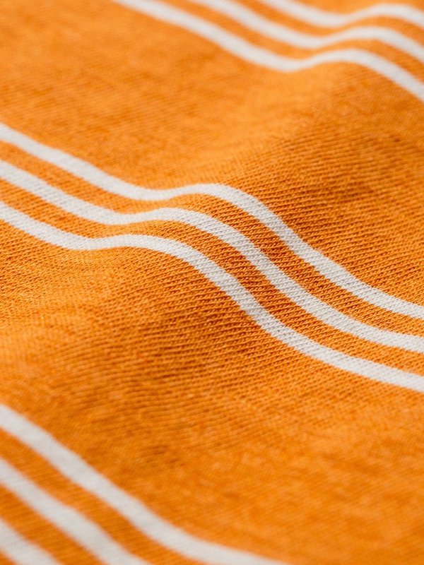 Norse Projects Johannes Stripe T Shirt - Cadmium Orange Norse Projects Johannes Stripe T Shirt - Cadmium Orange