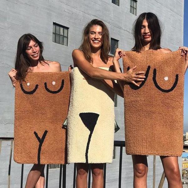 COLD PICNIC Boob バスマット コールドピクニック Cold Picnic Boob Bathmat - Brown | Garmentory
