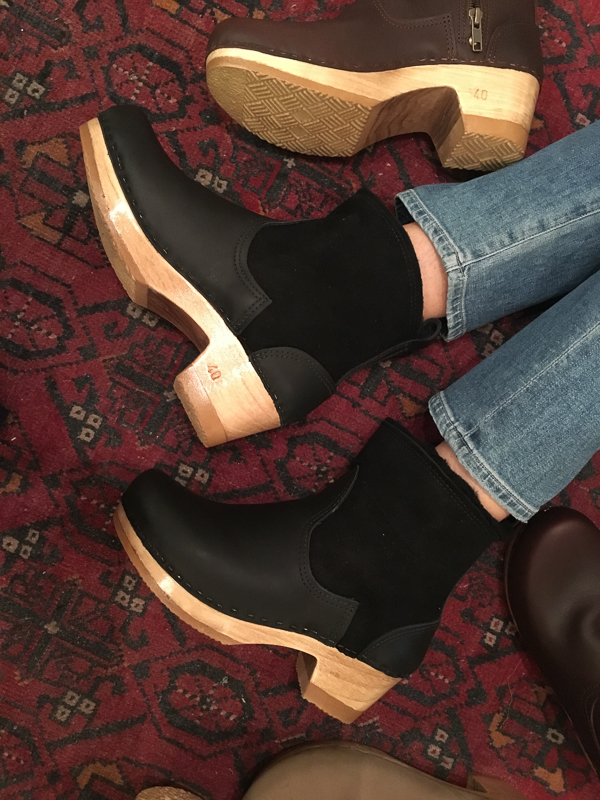 slip on shearling boots