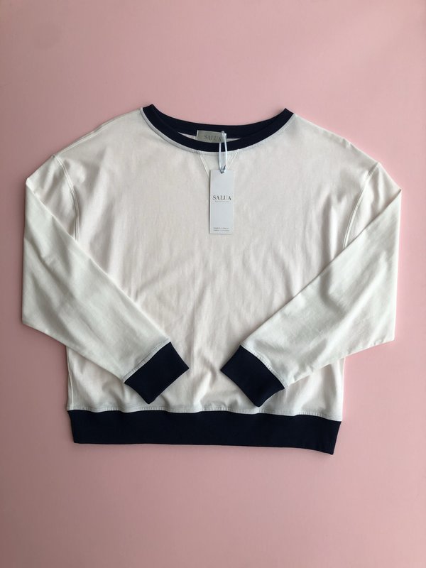 Salua Atelier Lingerie Color Blocked Ribbed Pullover Salua Atelier Lingerie Color Blocked Ribbed Pullover