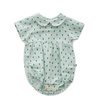kids Oeuf Short Sleeve Romper - Leek Print - Thumbnail 2