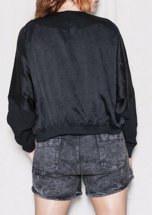 Berenik V COLLAR JACKET - black shiny/matt