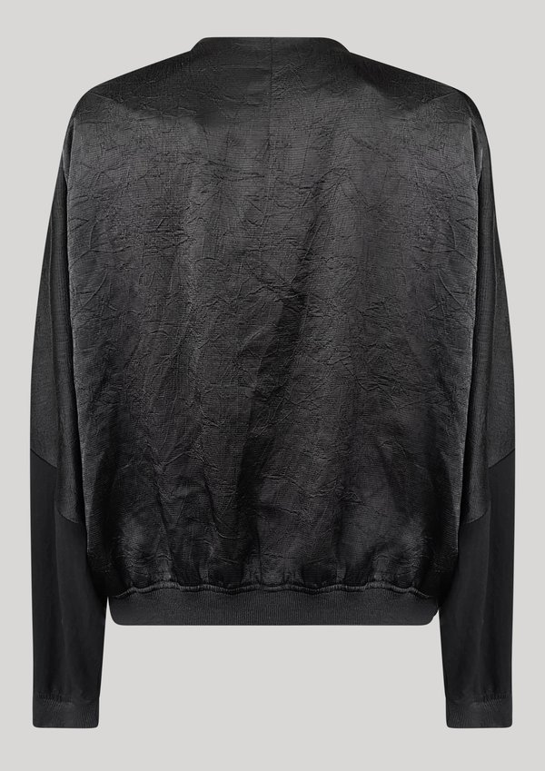 Berenik V COLLAR JACKET - black shiny/matt