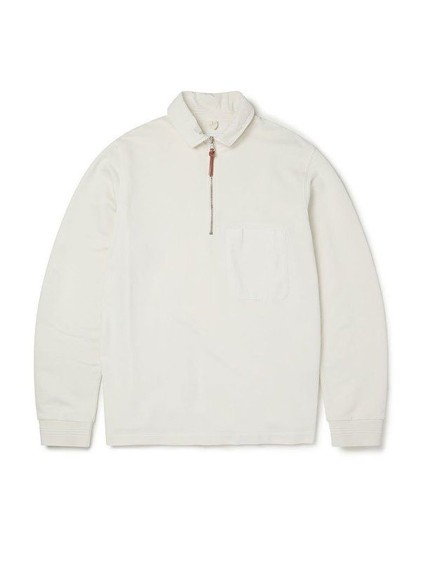 Albam Quarter Zip Pullover - Ecru Albam Quarter Zip Pullover - Ecru