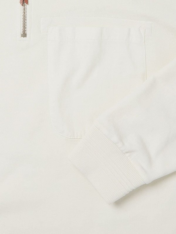 Albam Quarter Zip Pullover - Ecru Albam Quarter Zip Pullover - Ecru