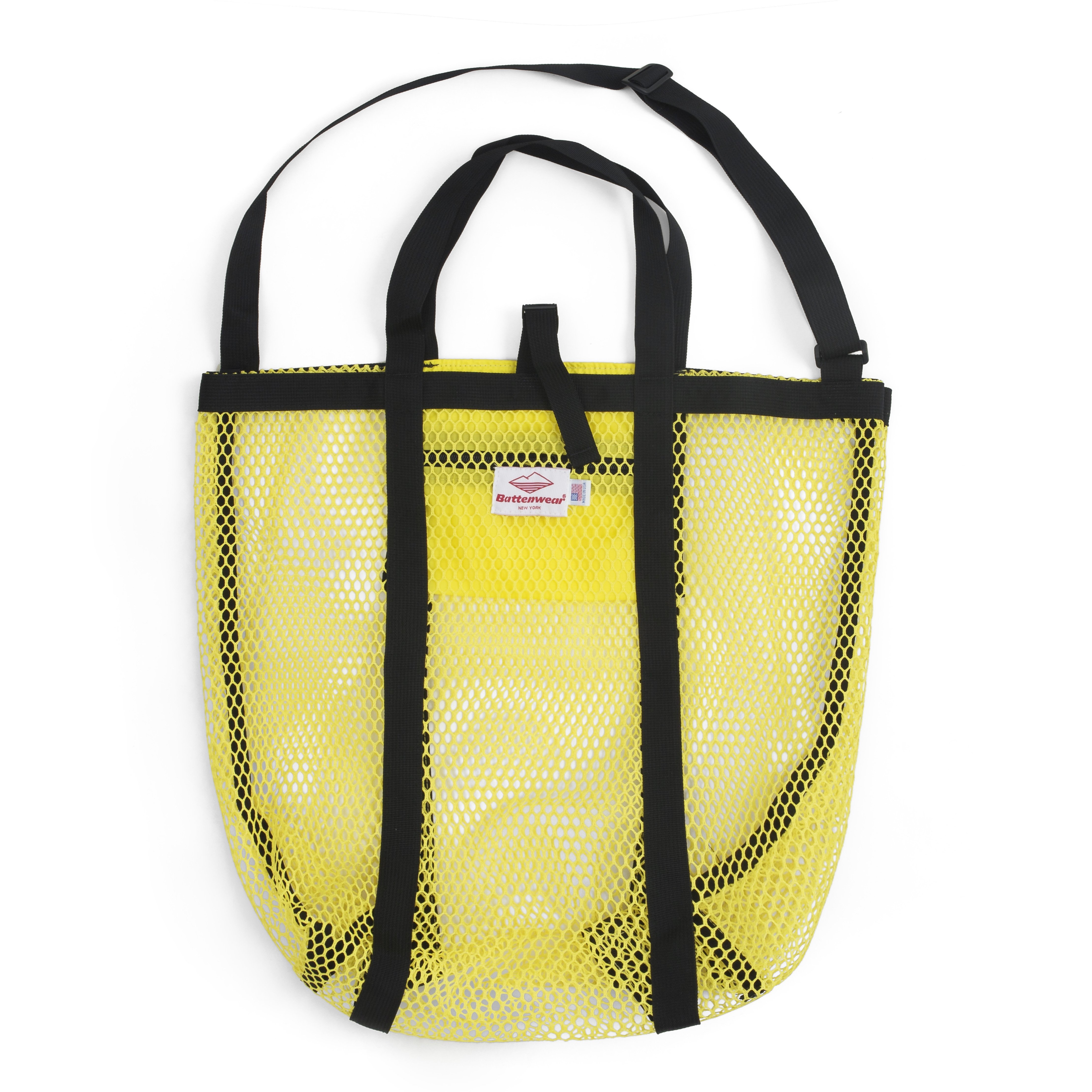 Battenwear Mesh Tote Yellow/Black Garmentory
