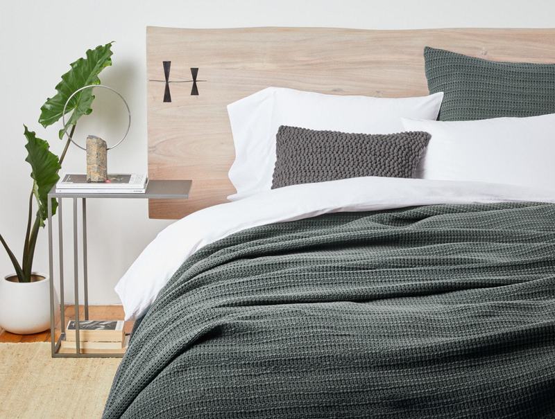 Coyuchi Miramar Waffle Organic Throw Blanket - Thumbnail 3