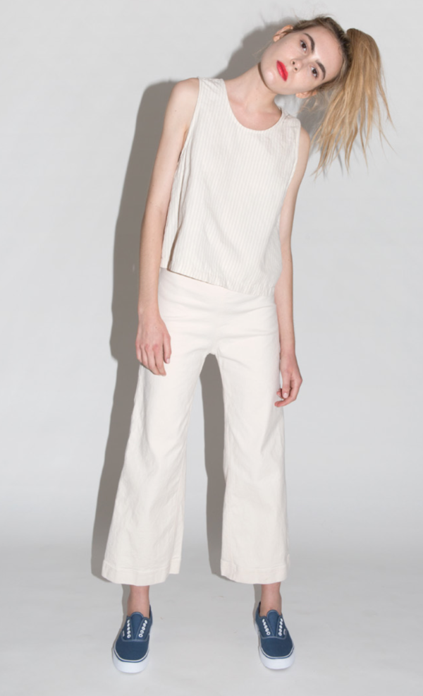 ALI GOLDEN TWILL PANT - CREAM ALI GOLDEN TWILL PANT - CREAM
