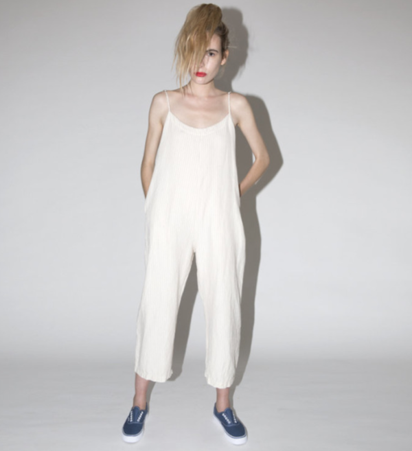 ALI GOLDEN JUMPSUIT - DOVE STRIPED ALI GOLDEN JUMPSUIT - DOVE STRIPED