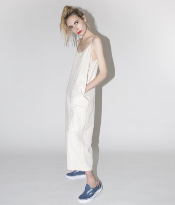 ALI GOLDEN JUMPSUIT - DOVE STRIPED ALI GOLDEN JUMPSUIT - DOVE STRIPED