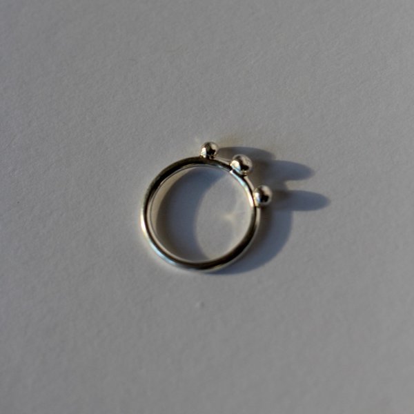 Body Double Studded Ring - sterling silver Body Double Studded Ring - sterling silver