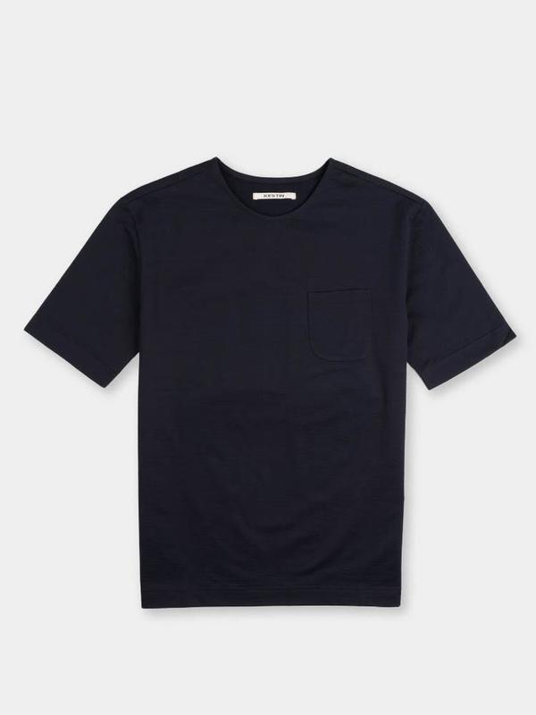 Kestin Stack Tee Seersucker - Midnight Kestin Stack Tee Seersucker - Midnight