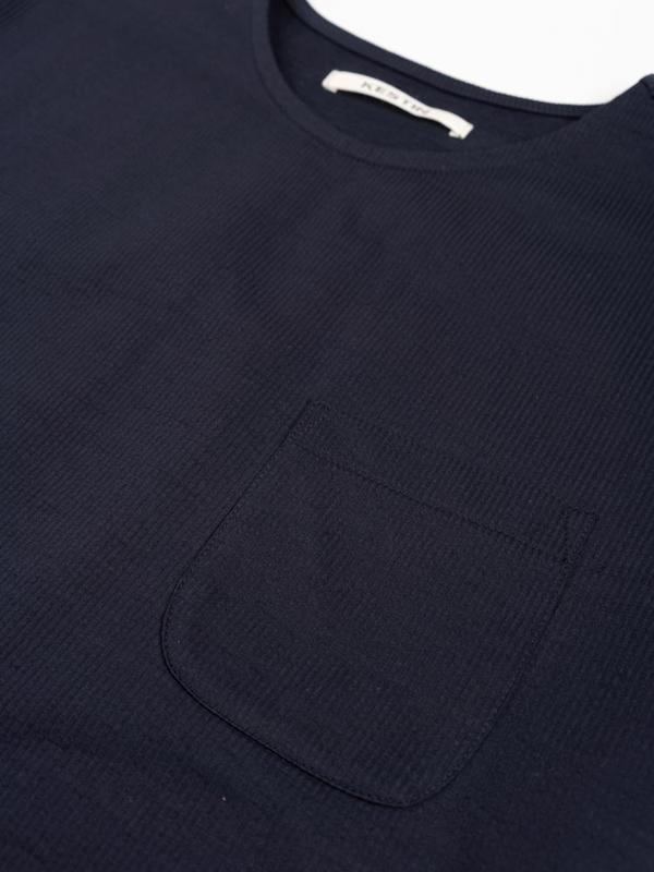 Kestin Stack Tee Seersucker - Midnight Kestin Stack Tee Seersucker - Midnight