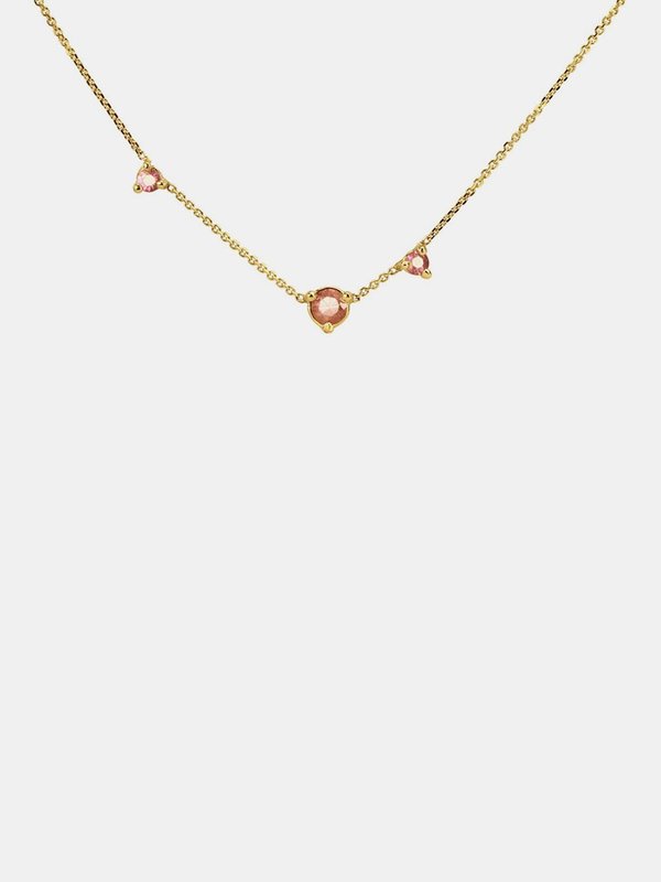 wwake three step necklace - pink tourmaline wwake three step necklace - pink tourmaline
